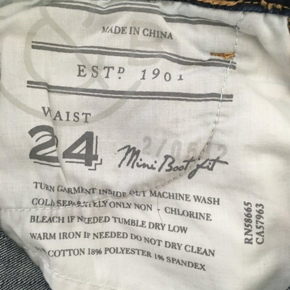 Treasure & Bond MiniBoot Fit Sz 24 x 32 Dark Wash Jeans - Picture 5 of 5